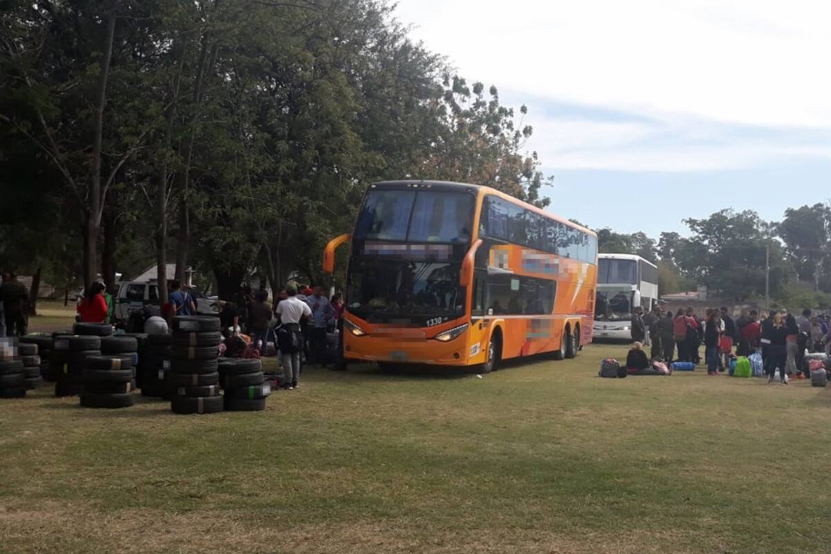 Ómnibus de larga distancia son utilizados para transportar neumáticos de contrabando