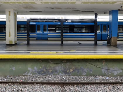 El andén donde fue la tragedia, en la estación de Once