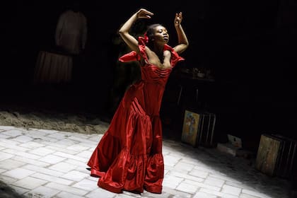 La talentosa Hailey Kilgore, en su debut en Broadway con Once on this island. Foto: Joan Marcus