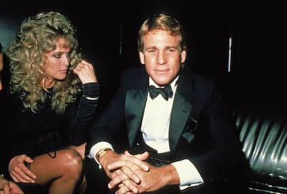 O'Neal junto a Farrah Fawcett, el amor de su vida, en 1981