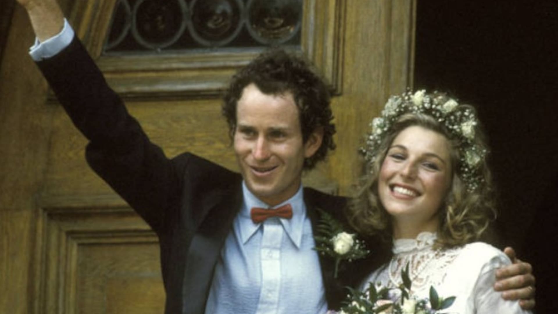 O'Neal y McEnroe en su casamiento, el 1 de agosto de 1986 (Foto: Getty Images)