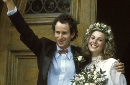 O'Neal y McEnroe en su casamiento, el 1 de agosto de 1986 (Foto: Getty Images)