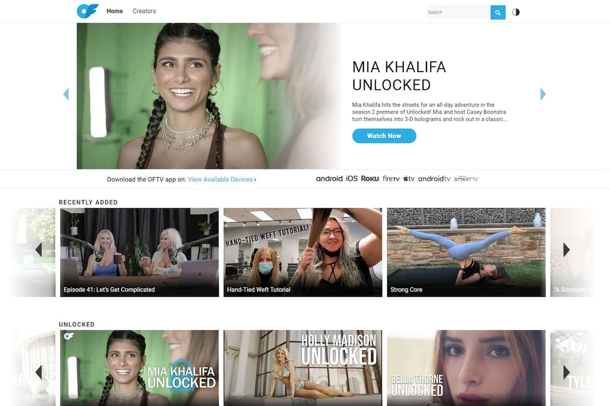 OnlyFans tiene una versión gratis y apta para todo público, llamada OFTV