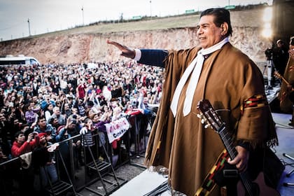 Onofre en el estreno del Orfeo Park, donde LMS compartió cartel con el Chaqueño Palavecino