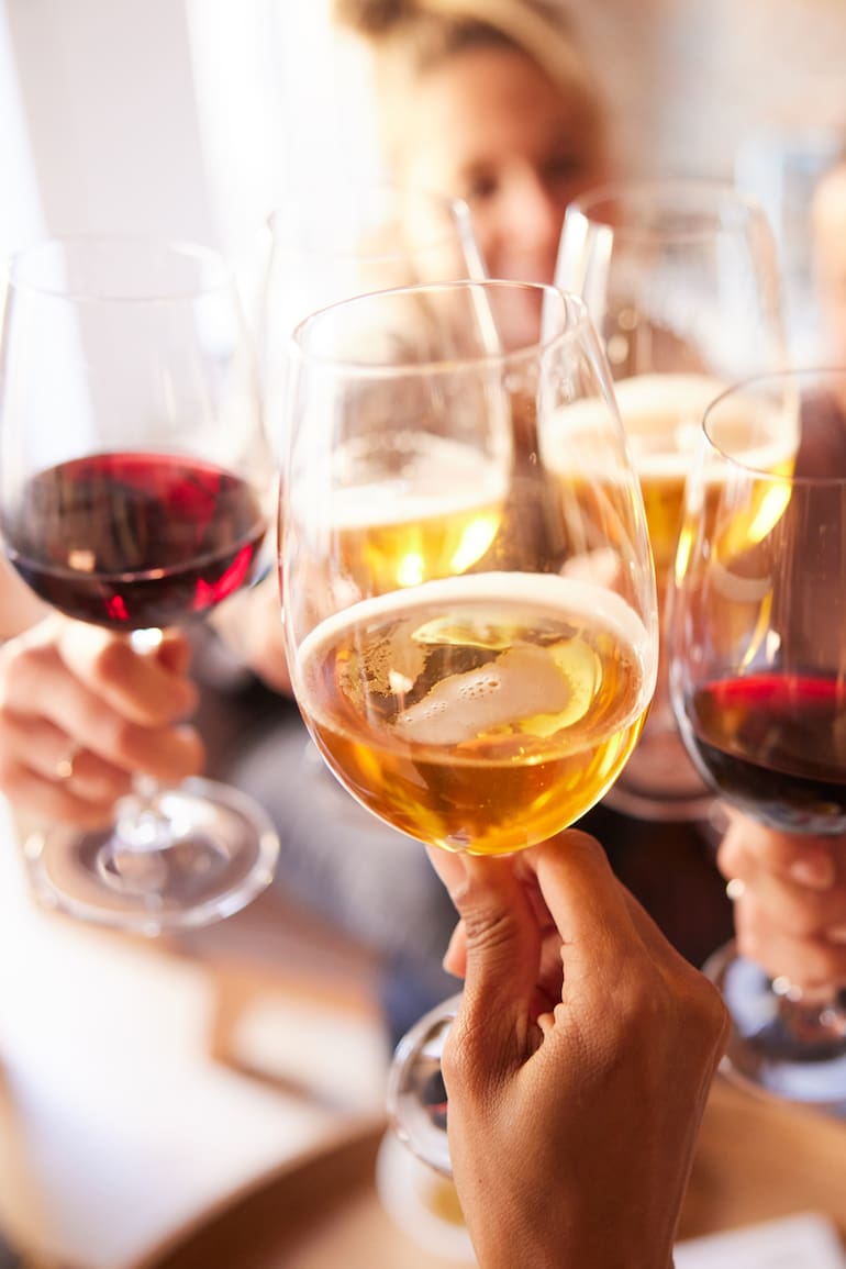 Opciones para el momento del brindis del domingo