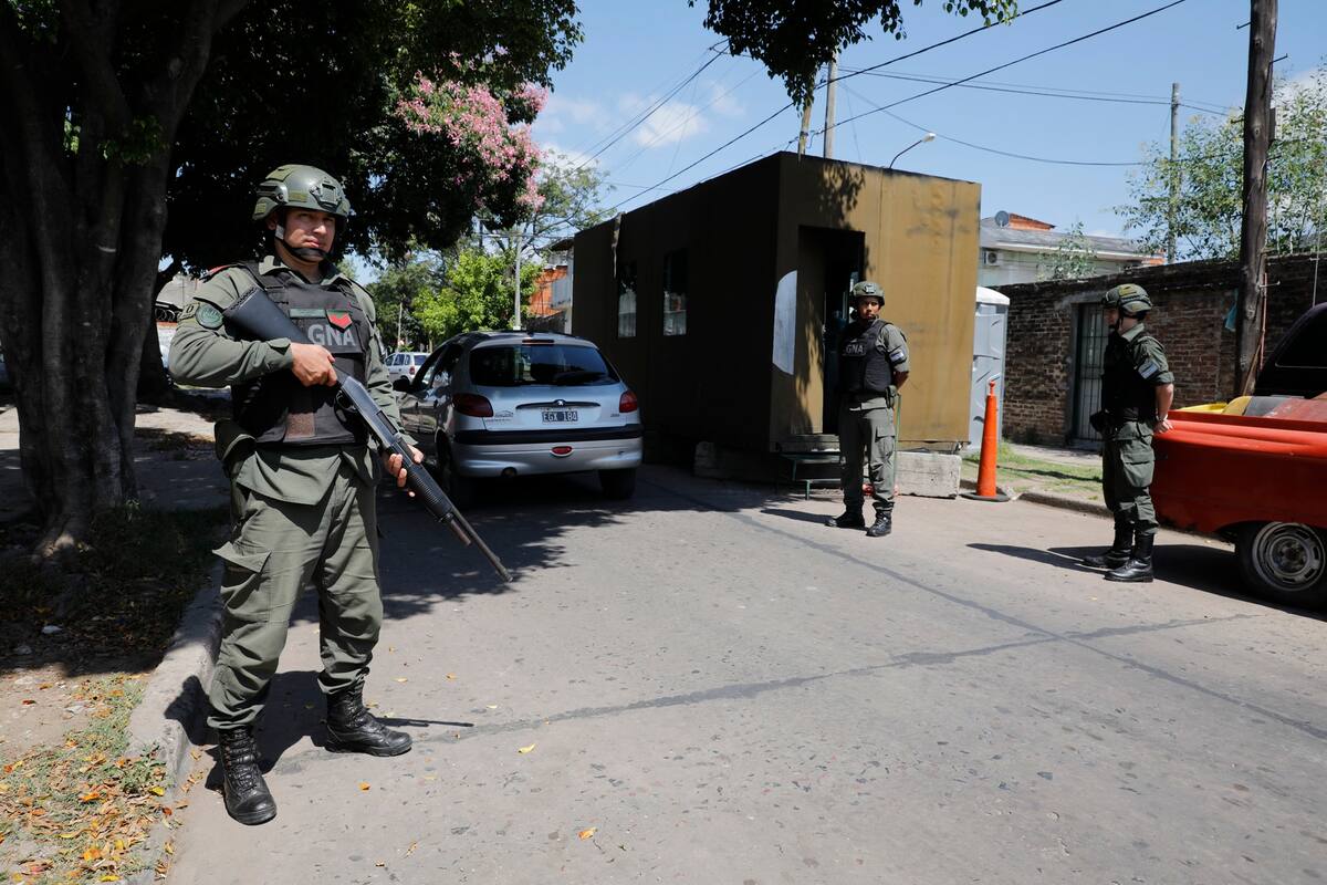 Operativo de Gendarmería.