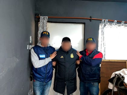 Operativo de detención en el interior de una vivienda