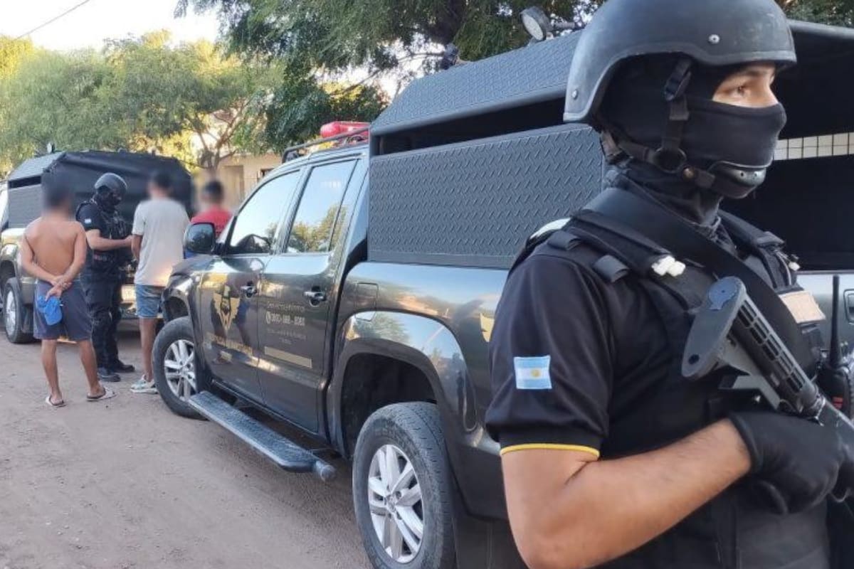 Operativo de la Fuerza Provincial Antinarcóticos (FPA) en San Francisco, Córdoba