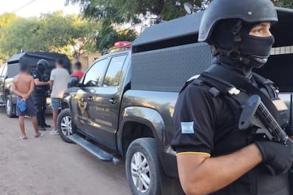 Operativo de la Fuerza Provincial Antinarcóticos (FPA) en San Francisco, Córdoba