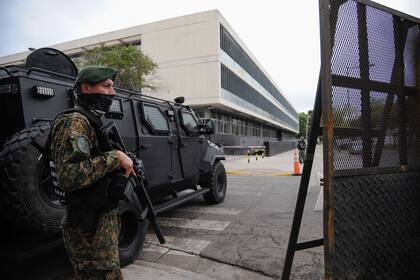 Fuerzas federales montaron el año pasado, durante el juicio a Los Monos, un fuerte dispositivo de seguridad alrededor de los tribunales rosarinos