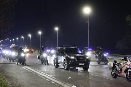 Operativo de seguridad por la llegada de los bicampeones de América al país