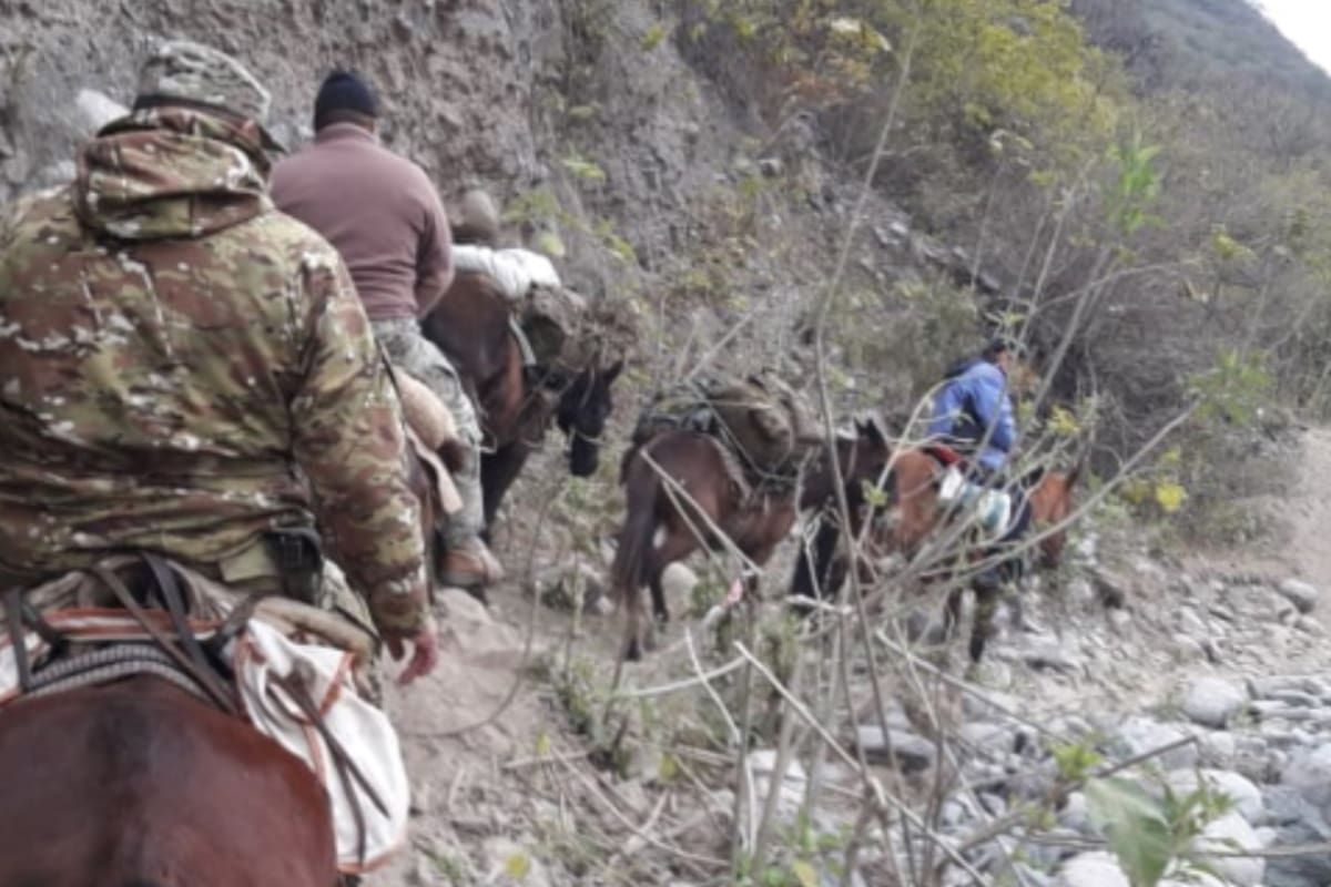 operativo de trasslado de urnas, particularmente en zonas montanosas.