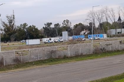 Operativo en el predio del kilómetro 46 del ramal Pilar de la Panamericana