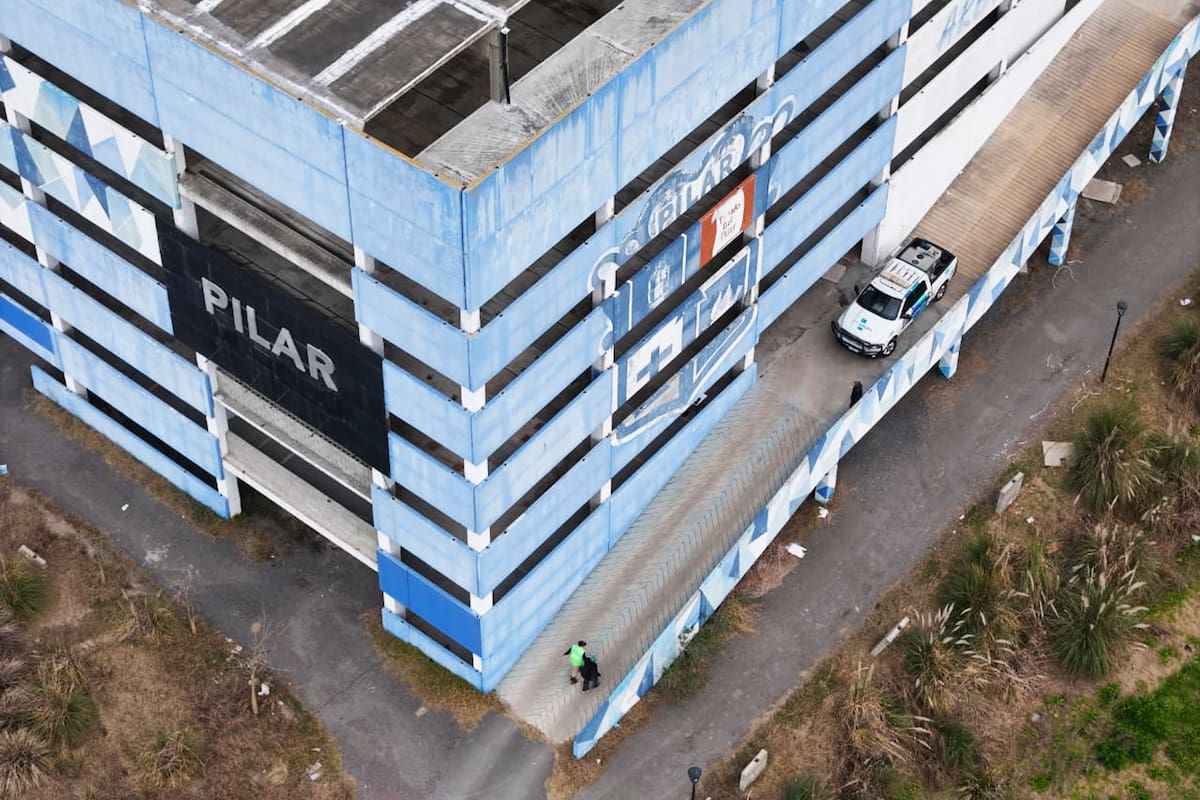 Operativo en el predio del kilómetro 46 del ramal Pilar de la Panamericana