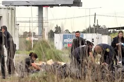 Operativo en el predio del kilómetro 46 del ramal Pilar de la Panamericana
