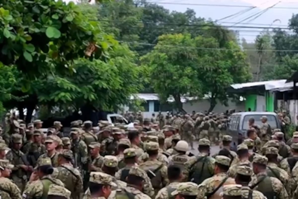 Operativo militar en El Salvador en este sábado