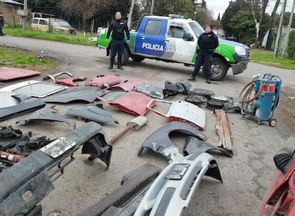 Operativos contra los desarmaderos, el robo de vehículos y la venta ilegal de autopartes