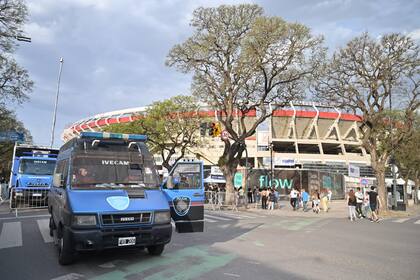 Operativos de la Policía de la Ciudad en el estadio de River para los shows de Coldplay