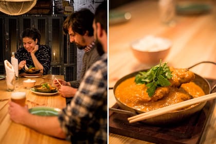 Opio Gastro Pub está en un antiguo taller mecánico. El curry es la estrella.