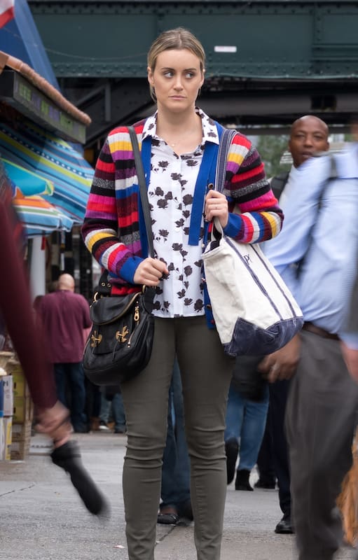 Taylor Schilling como Piper Chapman, la reclusa que en la última temporada de la serie deberá adaptarse a vivir en libertad