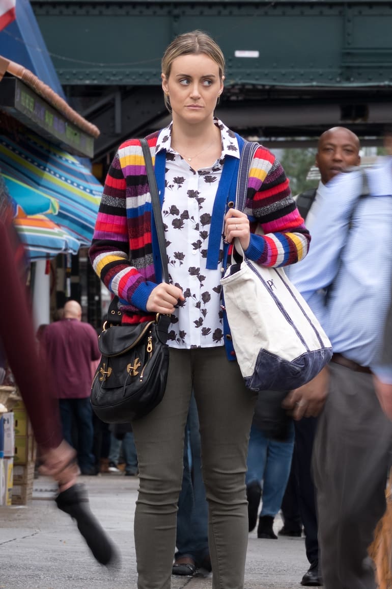 Taylor Schilling como Piper Chapman, la reclusa que en la última temporada de la serie deberá adaptarse a vivir en libertad