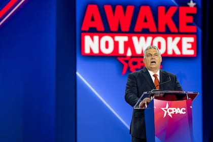 Orbán en una cumbre de CPAC en Dallas, en 2022