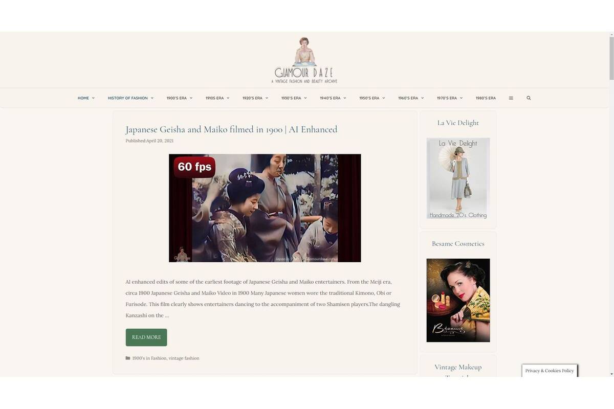 Ordenado y vintage, cien años de moda en la web