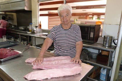 Orfilia y el lomo de cerdo hecho cecina