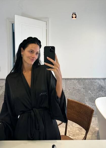 Oriana Sabatini compartió en sus redes sociales una foto de la previa a la boda