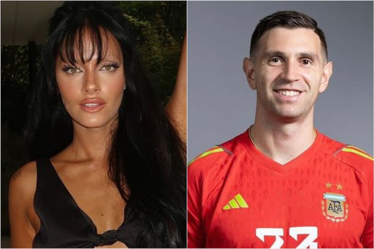 Oriana Sabatini y Emiliano "Dibu" Martínez