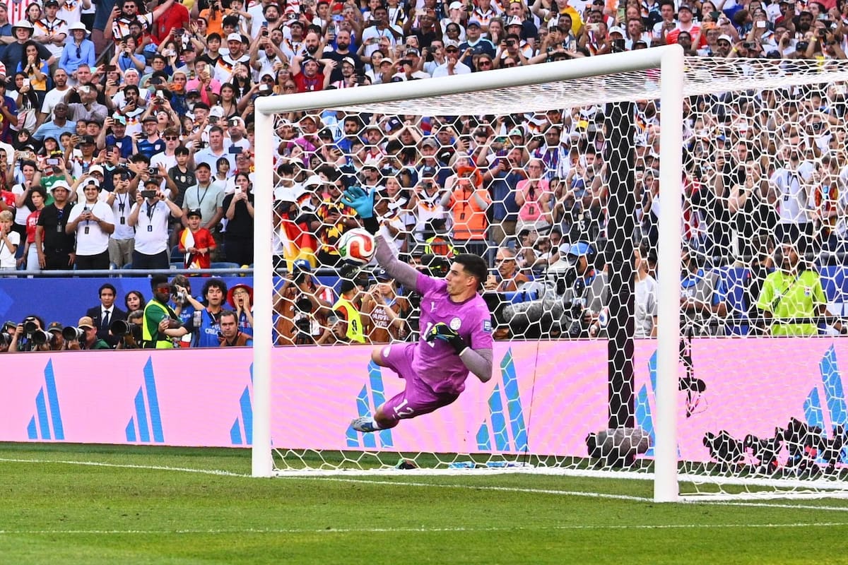 Pênaltis Paraguai x Alemanha, goleiro Gill como herói na Copa do Mundo de 2026.
