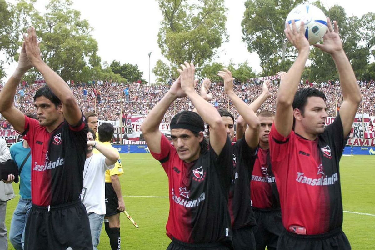 Ortega, con la número 7 de Newells en la espalda, brilló el 10 de abril de 2005 ante River