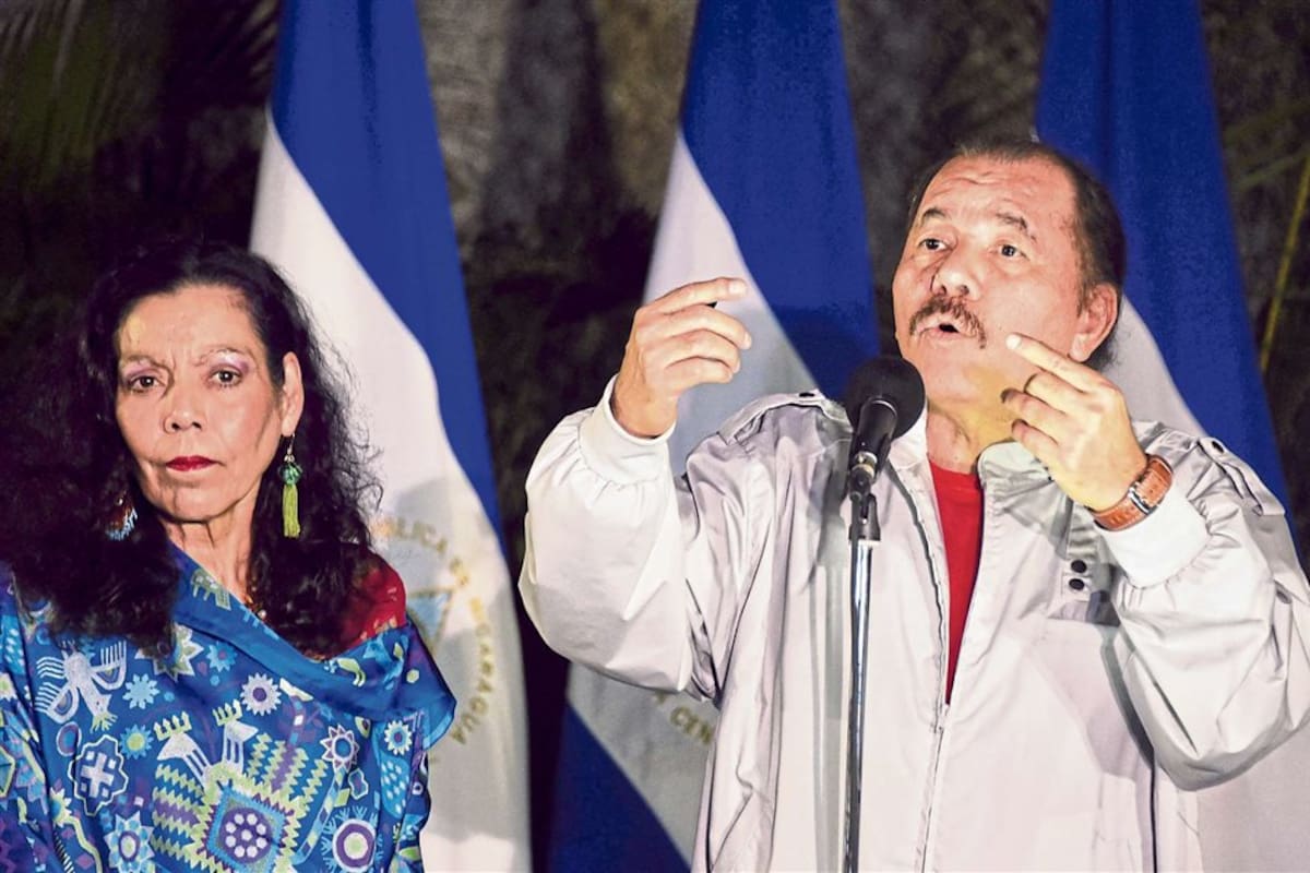Ortega y su mujer, en un acto esta semana en Managua