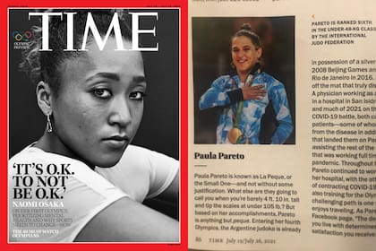 Osaka en la tapa del especial de Time de los Juegos Olímpicos y Paula Pareto, la argentina "imperdible" en Tokio 2020