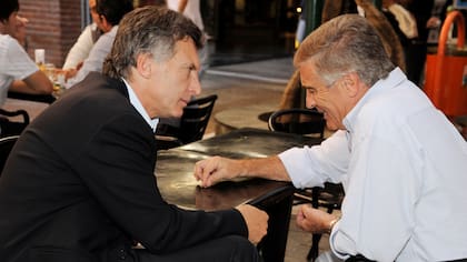 Oscar Aguad y Mauricio Macri