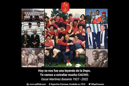 Oscar Cacho Martínez Basante, un emblema del rugby argentino