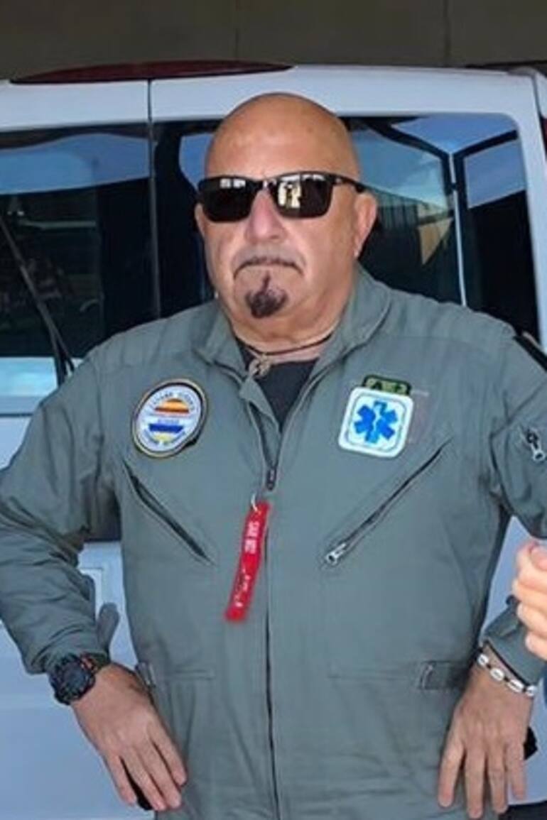 Oscar Doría es veterano de Malvinas y hoy asiste en Ucrania
