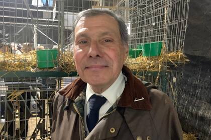 Oscar Figoni, criador de aves y conejos que llega todos los años a la Exposición Rural de Palermo
