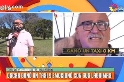 Oscar Gaona, el taxista que ayer ganó en Bienvenidos a bordo