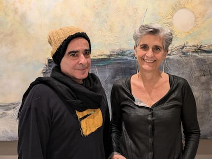 Oscar Grillo Ortiz y Mariana San Juan comparten treinta años de amistad y una muestra en el Espacio Colegiales