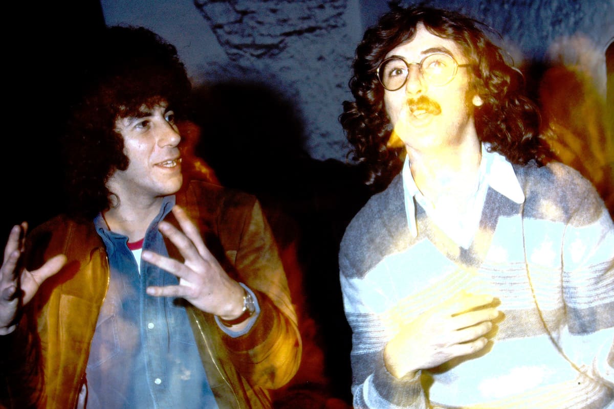 Oscar Moro y Charly García en tiempos de Serú Girán