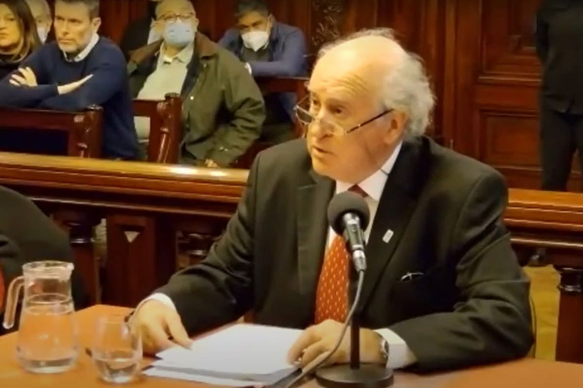 Oscar Parillli, durante la audiencia en la que cargó contra el juez Castelli