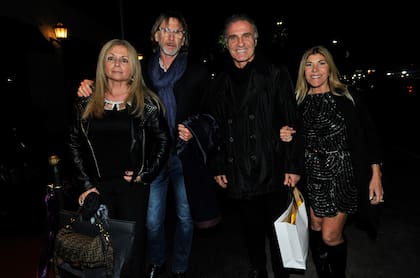 Oscar Ruggeri con su esposa, Nancy Otero, en el cumpleaños de Coppola