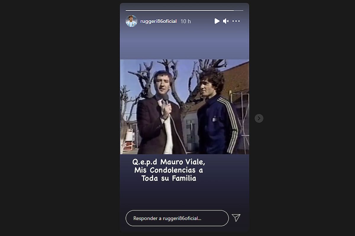Oscar Ruggeri despidió a Mauro Viale en las redes sociales