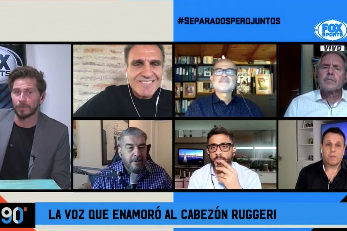 Oscar Ruggeri se emocionó en vivo con el locutor de Fox Sports