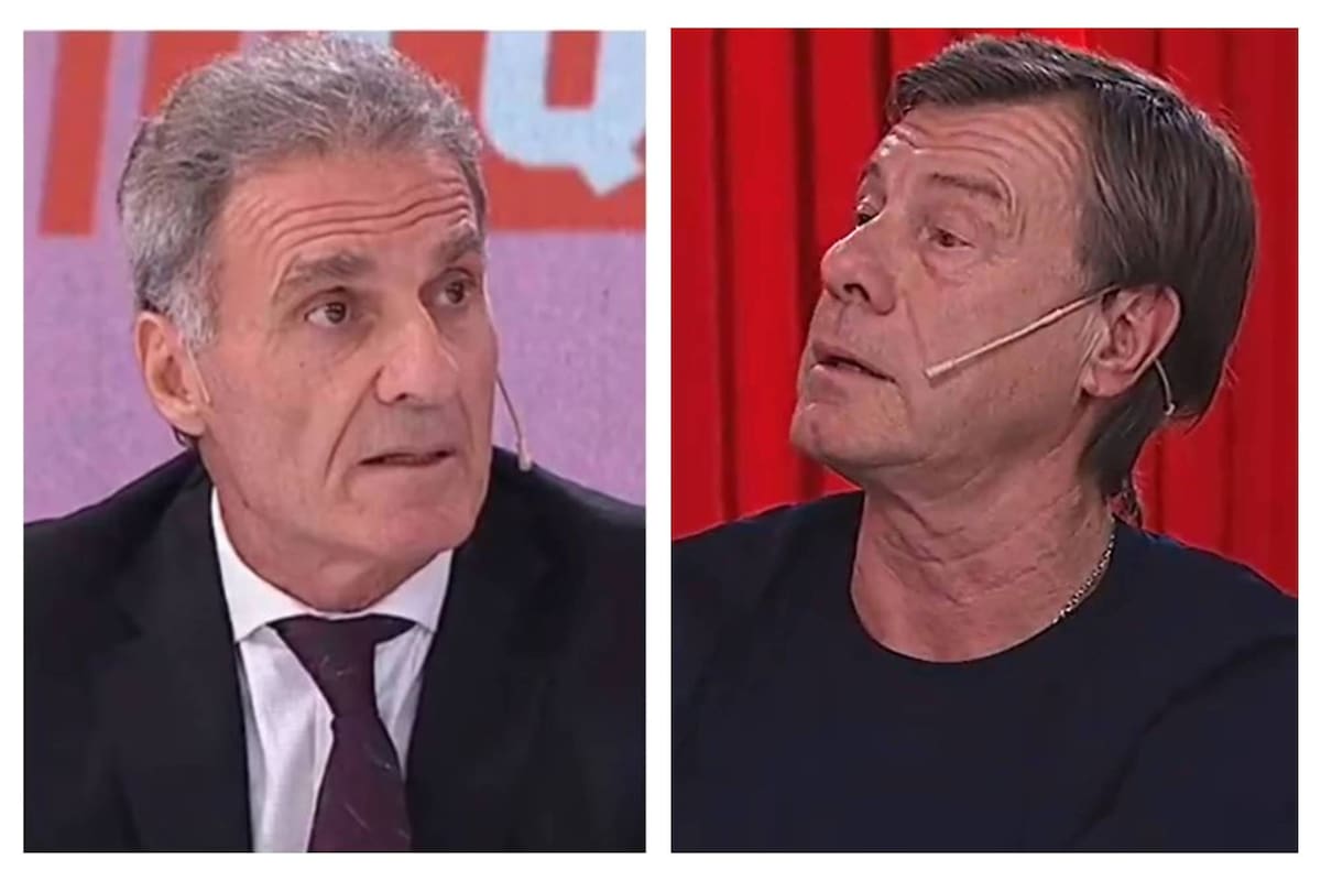 Oscar Ruggeri y Claudio Marangoni