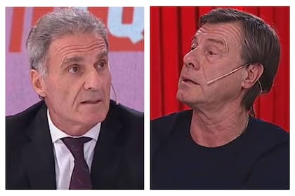 Oscar Ruggeri y Claudio Marangoni