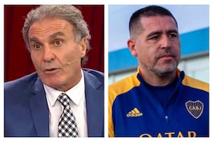 Oscar Ruggeri y Juan Román Riquelme