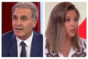 Oscar Ruggeri y Luciana Rubinska