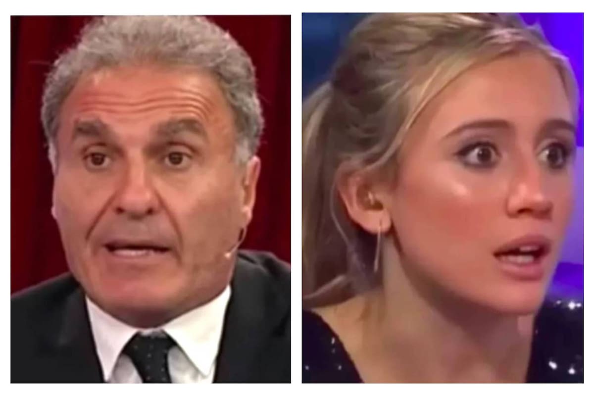 Oscar Ruggeri y Morena Beltrán